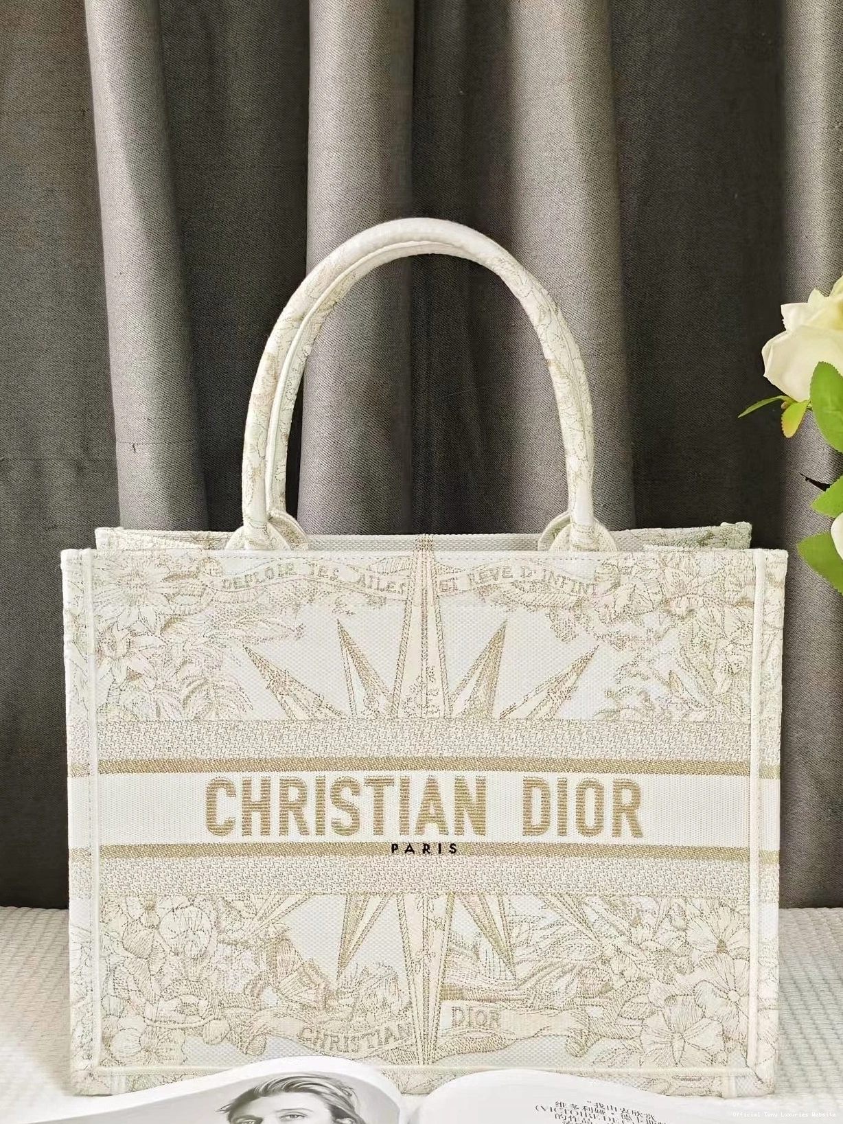 Tony Luxuries BOOK MEDIUM diro TOTE-36.5X27.5X16.5CM 0801